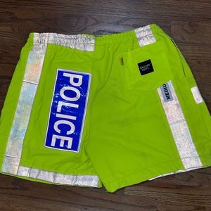 Gallery Department Neon Yellow Police Shorts